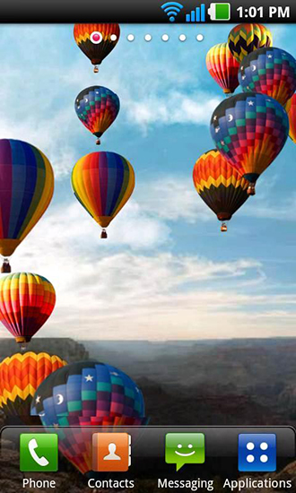 Download livewallpaper Hot air balloon for Android.