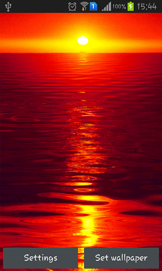 Download livewallpaper Hot sunset for Android.