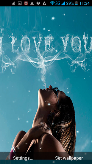Download livewallpaper I love you by Live Wallpapers Ultra for Android.