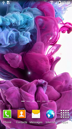 Download livewallpaper Ink in water for Android.