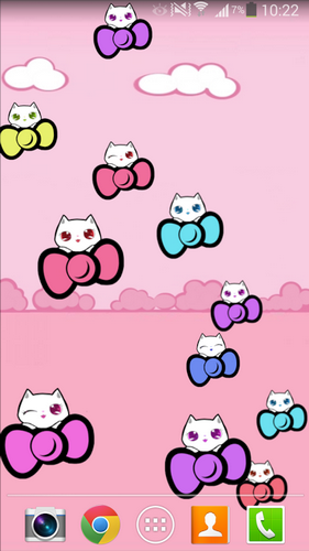 Download Kitty cute free livewallpaper for Android 4.0.3 phone and tablet.