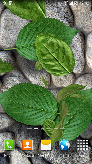 Download livewallpaper Leaves 3D for Android.