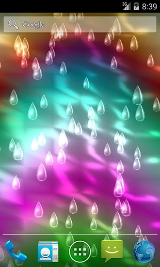 Download livewallpaper Light rain for Android.