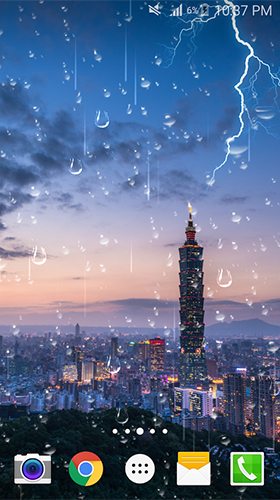 Lightning storm by live wallpaper HongKong apk - free download.