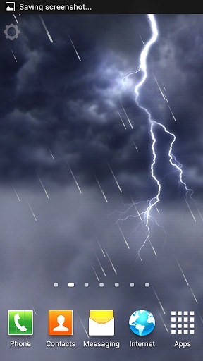 Download livewallpaper Lightning storm for Android.