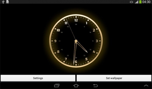 Download livewallpaper Live clock for Android.