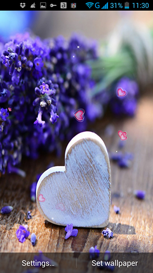 Download Love and flowers free Interactive livewallpaper for Android phone and tablet.