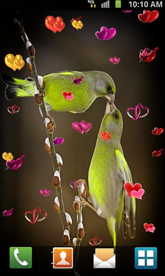 Download livewallpaper Love: Birds for Android.