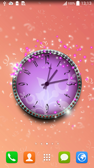 Download livewallpaper Magic clock for Android.