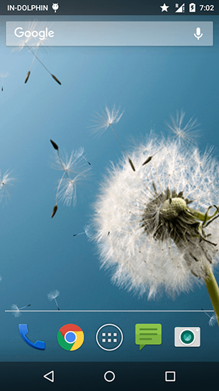 Download livewallpaper Magic neo wave: Dandelion for Android.
