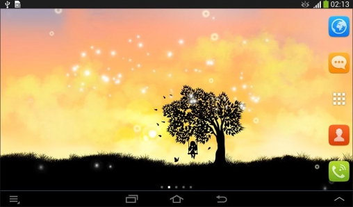 Download livewallpaper Magic touch for Android.