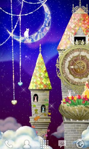 Download livewallpaper Magical clock tower for Android.