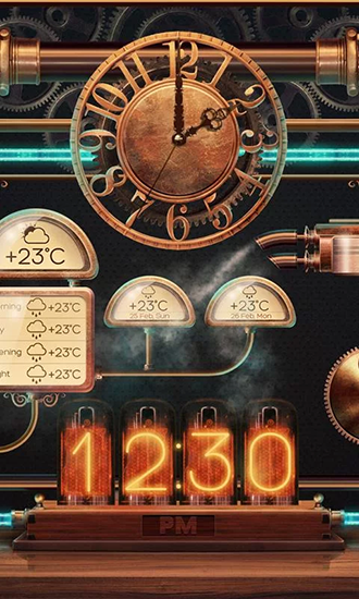 Download Mechanica weather free With clock livewallpaper for Android phone and tablet.