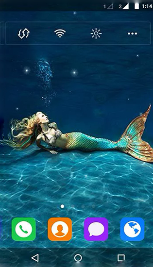 Download livewallpaper Mermaid by MYFREEAPPS.DE for Android.