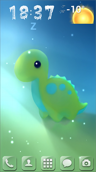 Download livewallpaper Mini dino for Android.