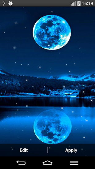 Download livewallpaper Moon light for Android.