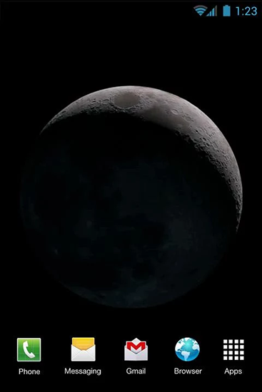 Download livewallpaper Moon phases for Android.
