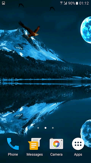 Download livewallpaper Moonlight 3D for Android.