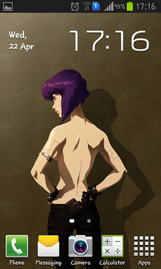 Download Motoko free Cartoon livewallpaper for Android phone and tablet.