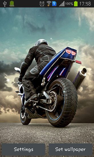 Download livewallpaper Motorcycle for Android.