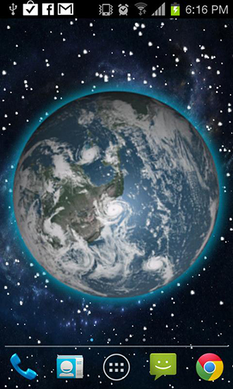 Download livewallpaper Moving Earth 3D for Android.