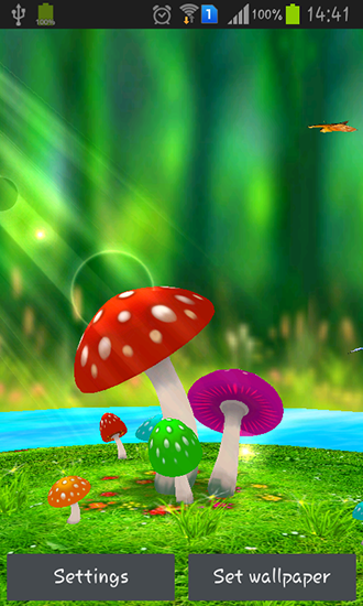 Download Mushrooms 3D free livewallpaper for Android 5.1 phone and tablet.