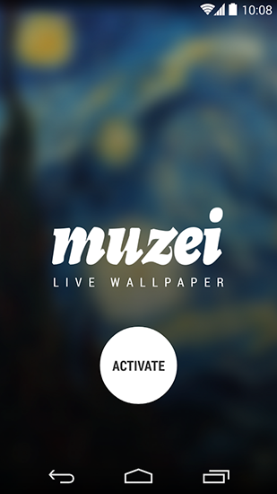 Download Muzei free livewallpaper for Android 4.4 phone and tablet.