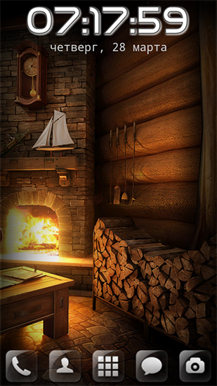 Download My log home free 3D livewallpaper for Android phone and tablet.