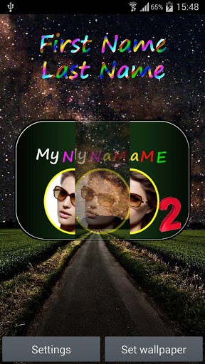 Download My name 2 free livewallpaper for Android 4.0.3 phone and tablet.