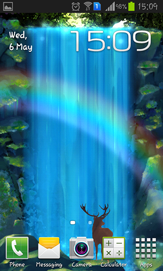 Download livewallpaper Mystic waterfall for Android.