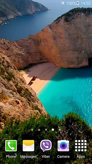Download livewallpaper Navagio beach for Android.