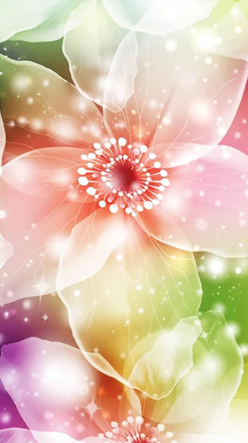 Neon flowers by Art LWP apk - free download.