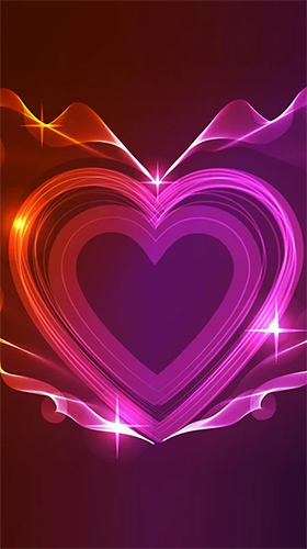 Neon hearts by Creative Factory Wallpapers apk - free download.