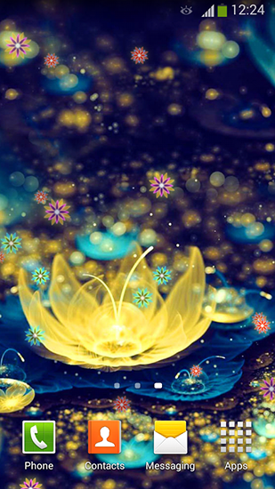 Download Neon flowers 2 free livewallpaper for Android 1 phone and tablet.