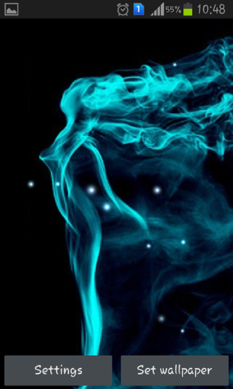 Download livewallpaper Neon smoke for Android.