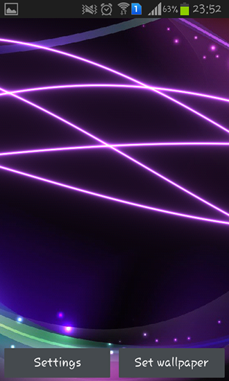 Download Neon waves free livewallpaper for Android 4.2.2 phone and tablet.