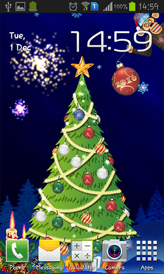 Download New Year 2016 free livewallpaper for Android 4.4.2 phone and tablet.