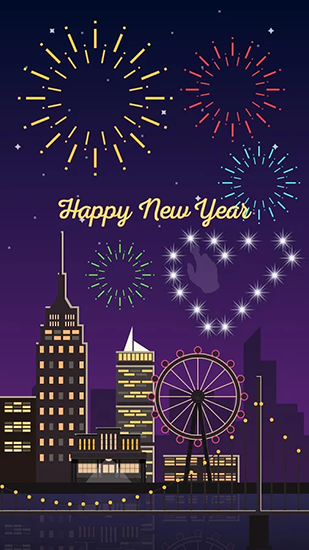 Download New Year by Pop studio free Holidays livewallpaper for Android phone and tablet.