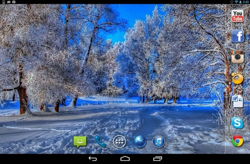 Download livewallpaper Nice winter for Android.