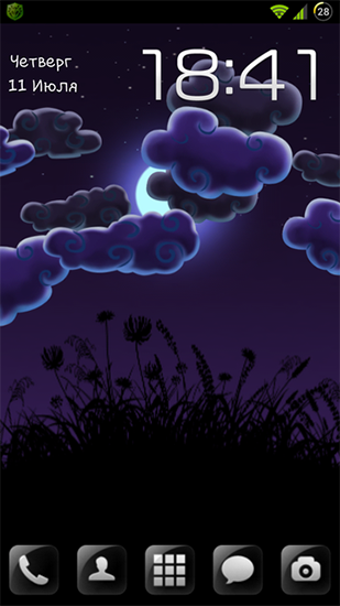 Download livewallpaper Night nature HD for Android.