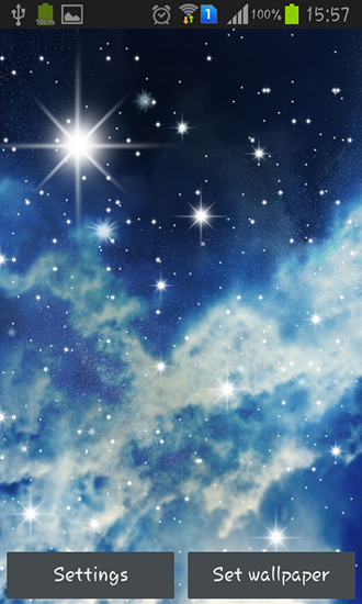 Download livewallpaper Night sky for Android.