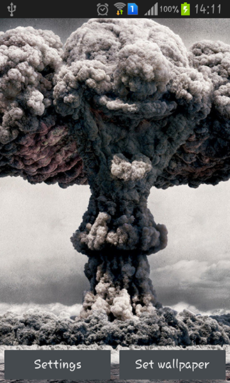 Download livewallpaper Nuclear explosion for Android.