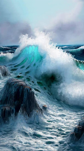 Ocean waves by Keyboard and HD Live Wallpapers apk - free download.