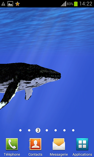 Download livewallpaper Ocean: Whale for Android.
