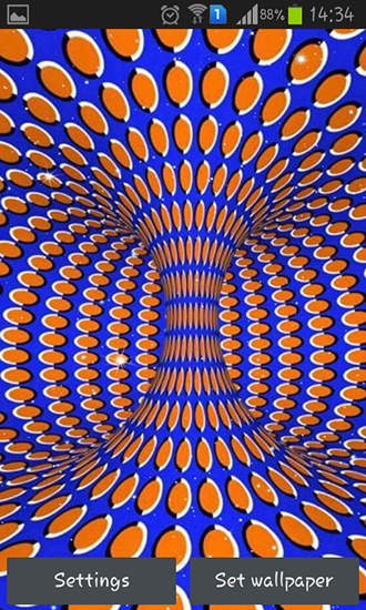 Download livewallpaper Optical illusions for Android.
