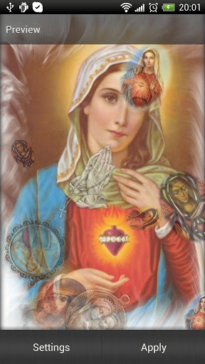 Download livewallpaper Our lady for Android.