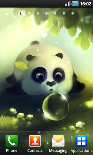 Download livewallpaper Panda dumpling for Android.