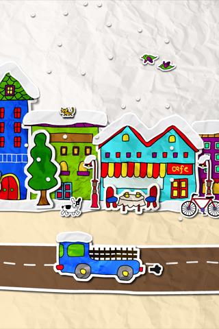 Download livewallpaper Paper town for Android.