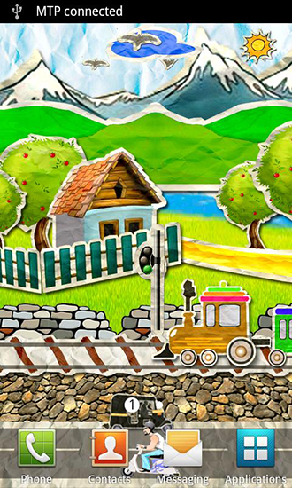 Download Paper train free livewallpaper for Android 4.1.2 phone and tablet.
