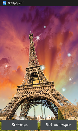 Download livewallpaper Paris for Android.